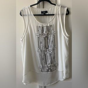 Mossimo beaded blouse top. Worn only a couple times. Size XXL. No stains.